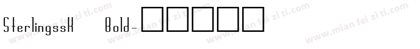 SterlingssK Bold字体转换